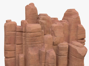 cartoon stone Modello 3D