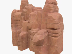 cartoon stone 3D Model