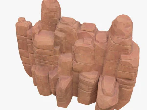 cartoon stone 3D Model