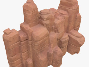 cartoon stone Modello 3D