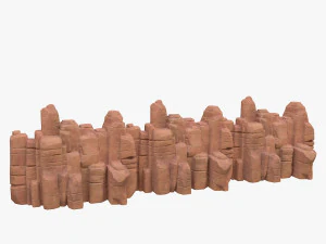 cartoon stone 3D Model