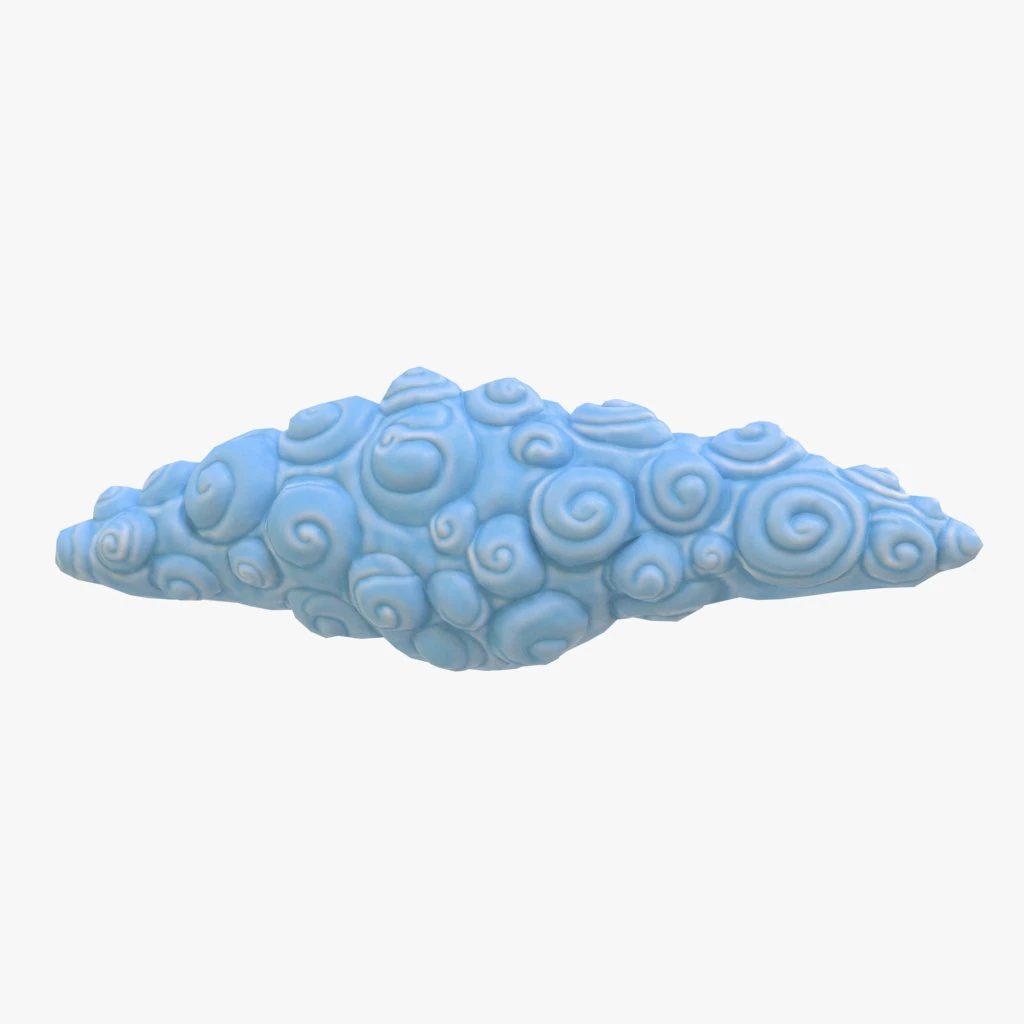 cartoon cloud 3D Model .c4d .max .obj .3ds .fbx .stl .blend 