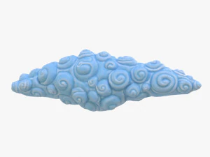 nube de dibujos animados Modelo 3D