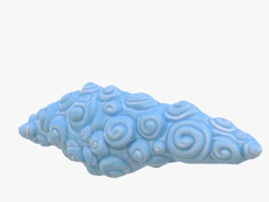 cartoon cloud 3D Model
