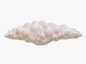 cartoon cloud Modelo 3D