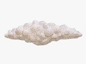 cartoon cloud 3D Model