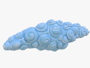 cartoon cloud Modelo 3D