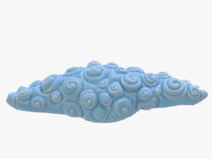 cartoon cloud Modelo 3D