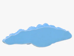 cartoon cloud 3D Model