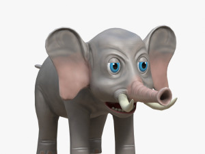 cartoon elephant 3Dモデル