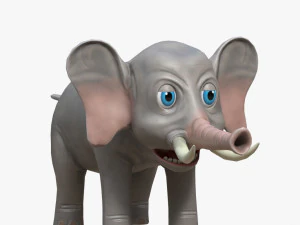 만화 코끼리 3D 모델