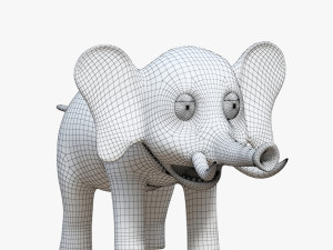 cartoon elephant Modelo 3D