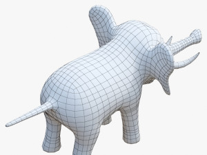 cartoon elephant Modelo 3D