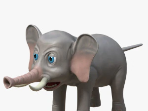cartoon elephant 3D Model