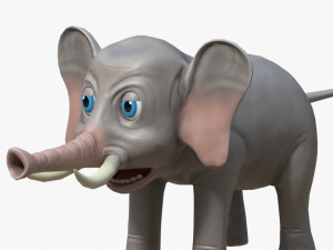 cartoon elephant Modelo 3D