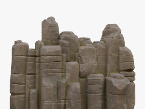 cartoon stone 3D Model
