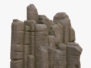 cartoon stone 3D Model