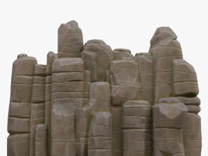 cartoon stone 3D Model