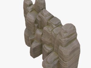 cartoon stone 3D Model