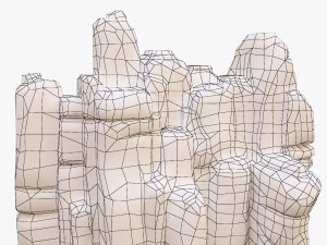 cartoon stone 3D Model