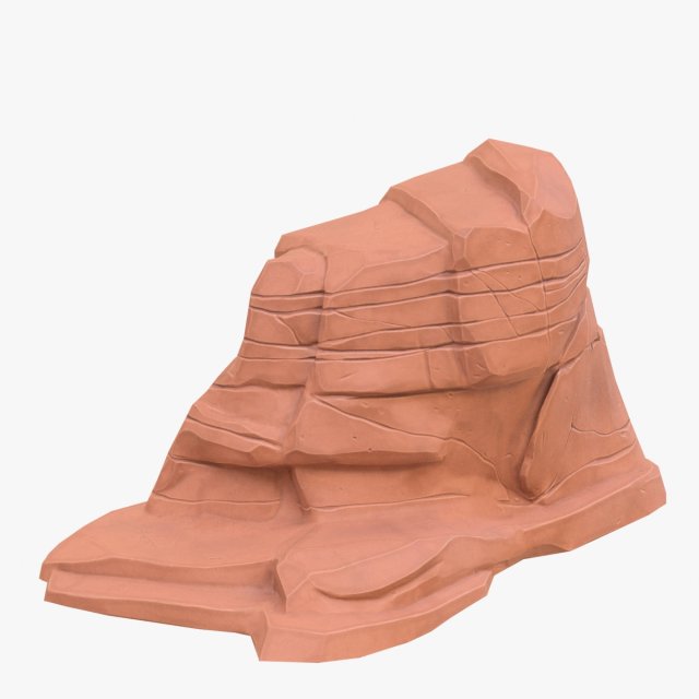 cartoon stone 4 3D Model .c4d .max .obj .3ds .fbx .stl .blend 