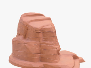 cartoon stone 4 3D Model