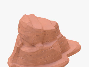 cartoon stone 4 3D Model