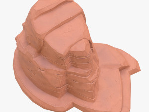 cartoon stone 4 3D Model