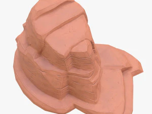 cartoon stone 4 3D Model
