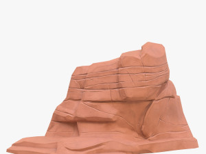 cartoon stone 4 3D Model