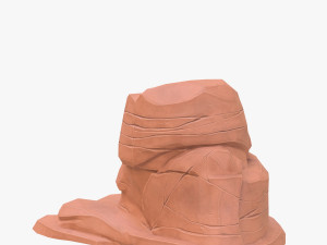 cartoon stone 4 3D Model