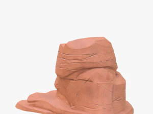 cartoon stone 4 3D Model