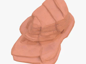 cartoon stone 4 3D Model