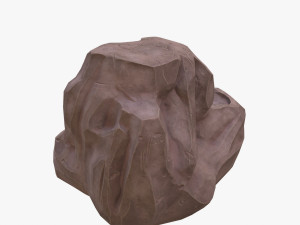 cartoon rock Modelo 3D