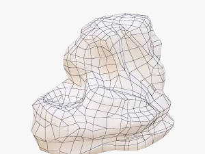 cartoon rock 3D Model