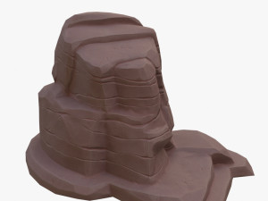 cartoon stone 3D Model
