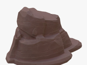 cartoon stone 3D Model