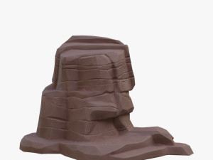 cartoon stone 3D Model