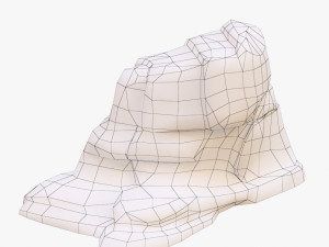 cartoon stone 3D Model