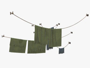 布が汚れている 3Dモデル