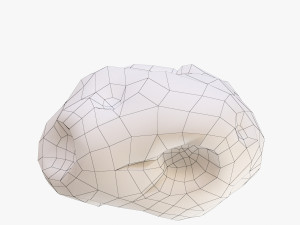 cartoon asteroid Modelo 3D