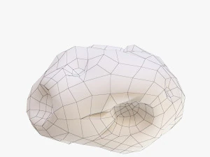 cartoon asteroid 3D Model