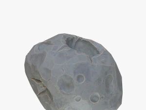 cartoon asteroid 3D Model