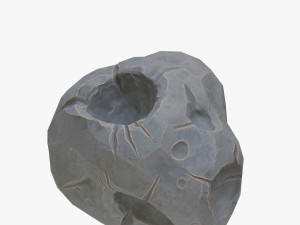 cartoon asteroid Modelo 3D