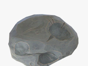 cartoon asteroid 3D Model