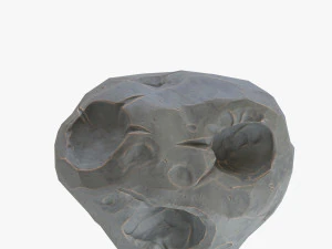 cartoon asteroid 3D Model