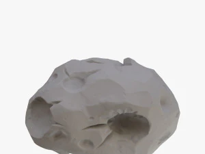 cartoon asteroid 3D Model