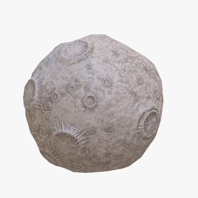 asteroid Model 3D .c4d .max .obj .3ds .fbx .stl .blend 