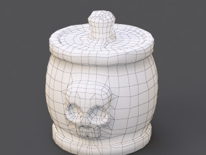 skull barrel 3D Model