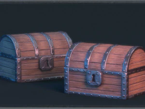 baú de fantasia Modelo 3D